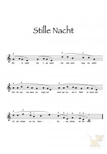 Bladmuziek/sheet music - Stille nacht